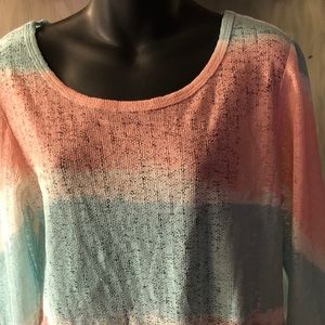 Indigo soul mid sleeve top